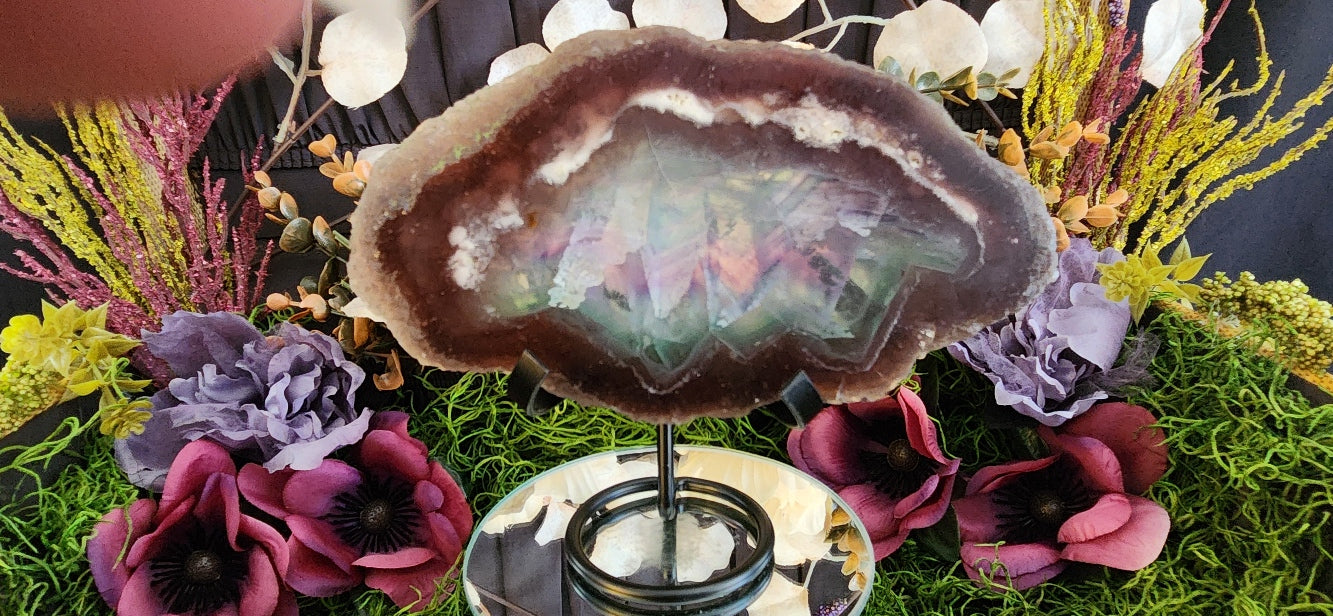 Rainbow Fluorite Slab