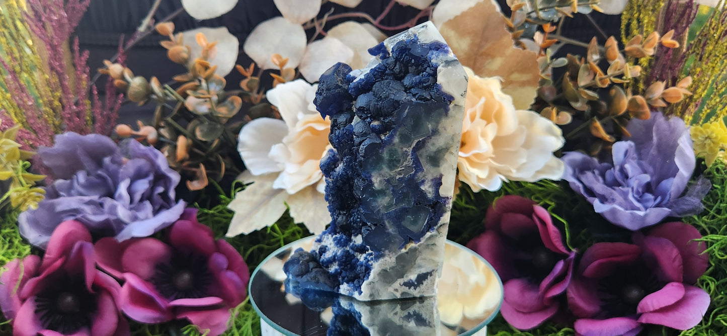 Blueberry Fluorite Tower