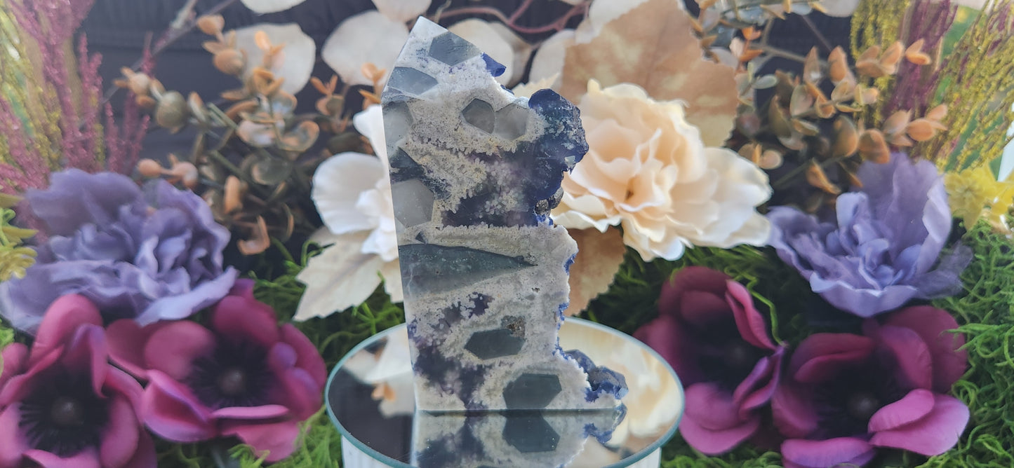 Blueberry Fluorite Tower