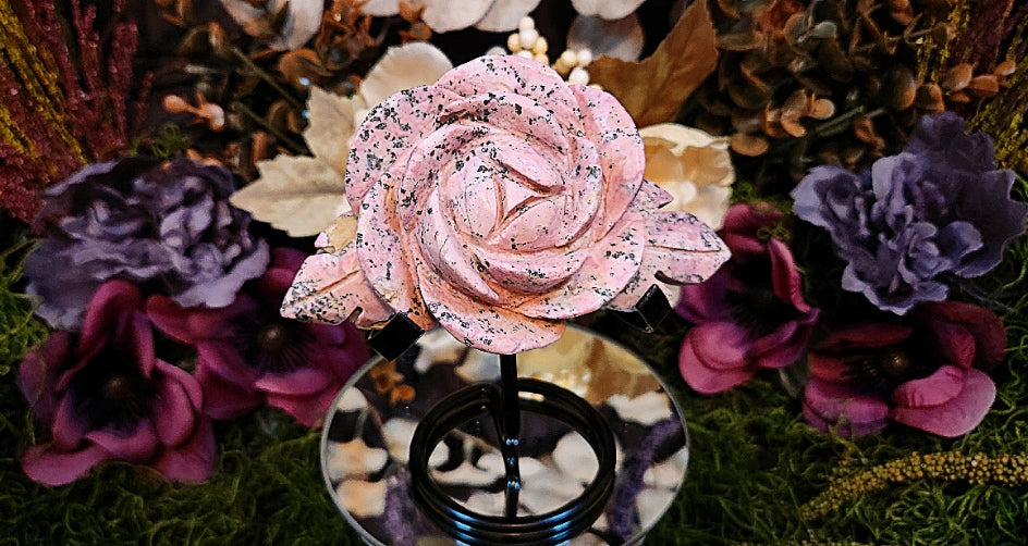 Peruvian Rhodonite Rose Light Pink