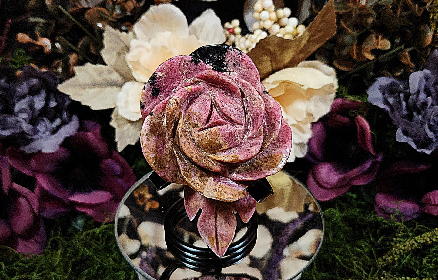 Rhodonite Crystal Rose
