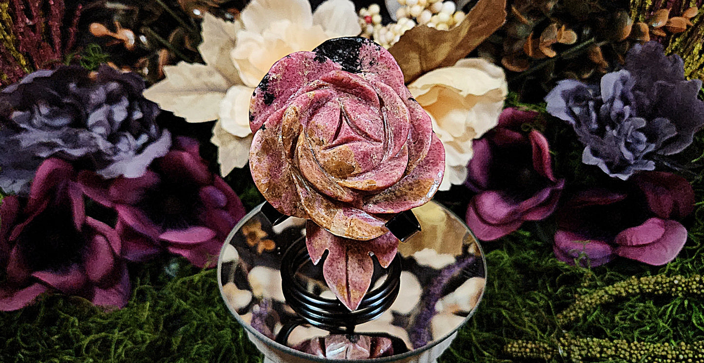 Rhodonite Crystal Rose