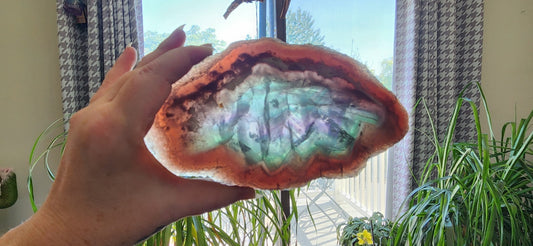 Rainbow Fluorite Slab