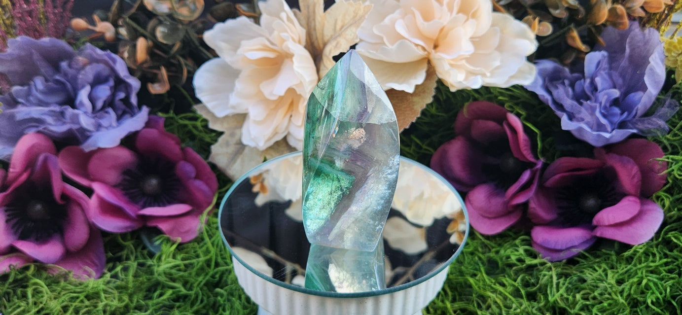 Rainbow Fluorite Flame