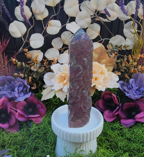 Rainbow Fluorite Druzy Tower
