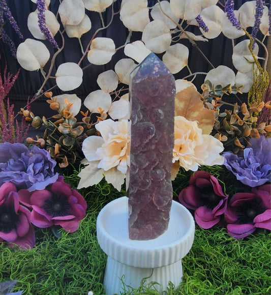 Rainbow Fluorite Druzy Tower