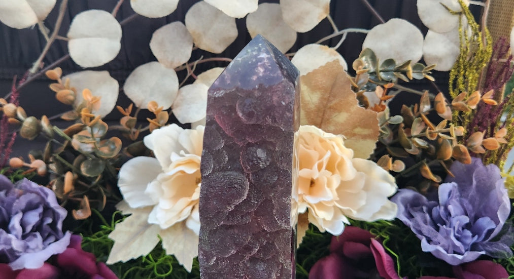 Rainbow Fluorite Druzy Tower