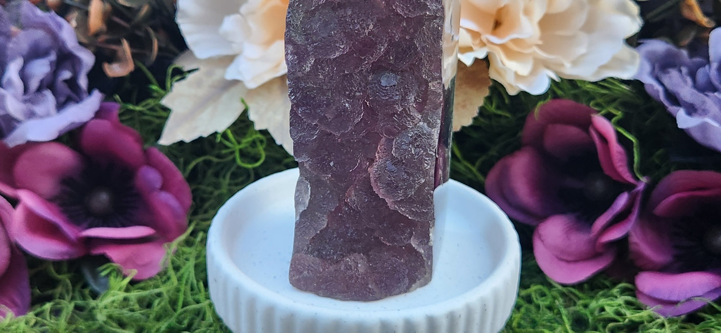 Rainbow Fluorite Druzy Tower