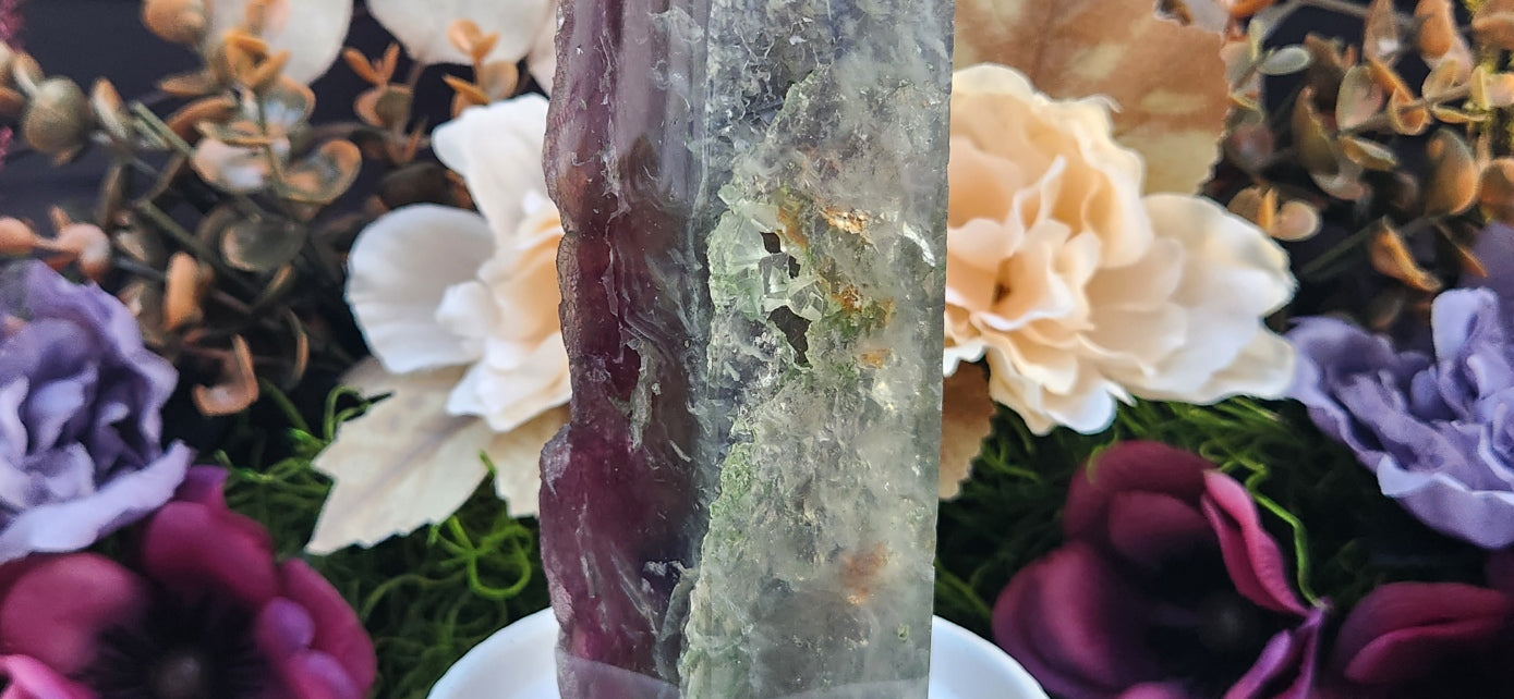 Rainbow Fluorite Druzy Tower