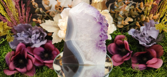 Amethyst Blue Agate Tower