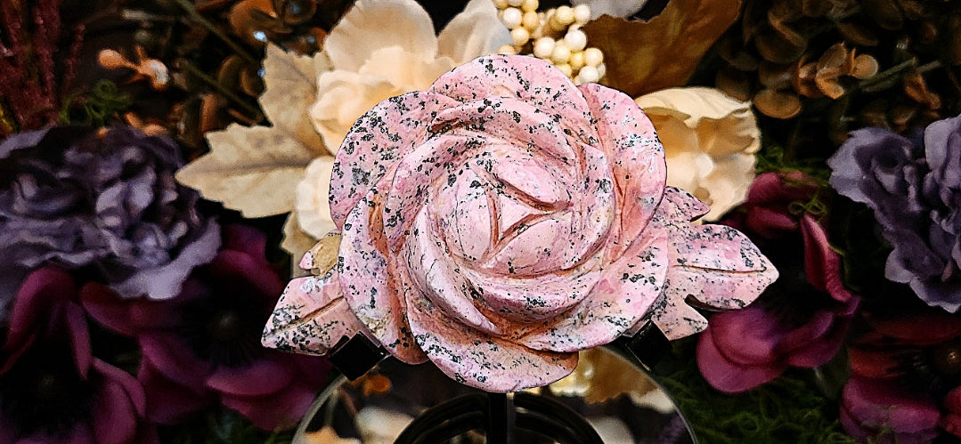 Peruvian Rhodonite Rose Light Pink